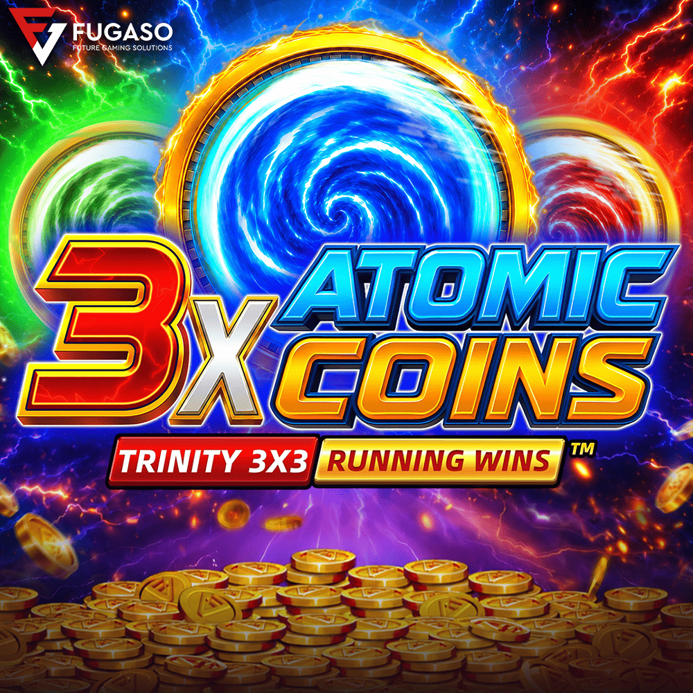 3X ATOMIC COINS: TRINITY RUNNING WINS™ casino game by Fugaso