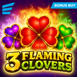 3 Flaming Clovers casino game by Evoplay